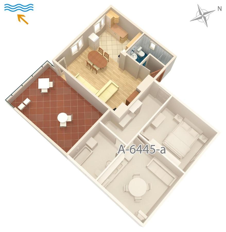 Apartments By The Sea Turanj, Biograd - 6445 ภายนอก รูปภาพ